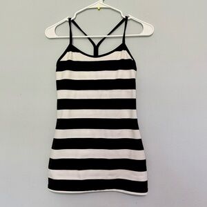 Lululemon Athletica Black and White Tank Top Size 4
